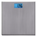 Ultra Thin Stainless Steel Digital Bathroom Scale with Blue Backlit Display